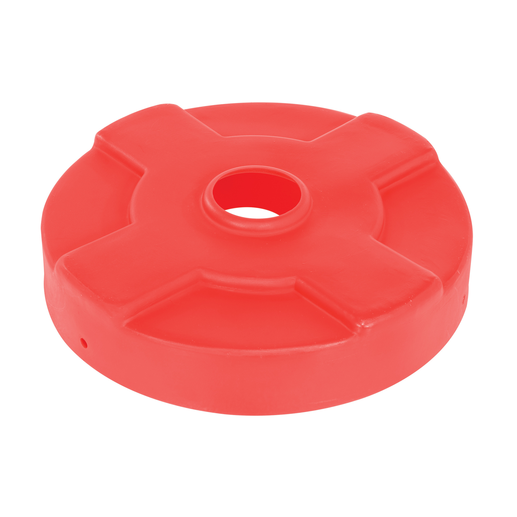 Vestil Low-Density Polyethylene Drum Recycling Lid 30 Gallon Red